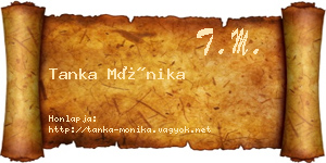 Tanka Mónika névjegykártya